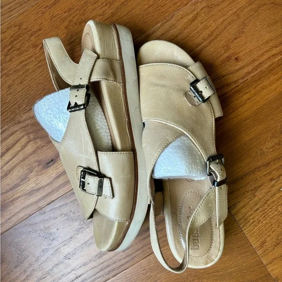 BUSSOLA Real Leather open toe sandals - Picture 2 of 11